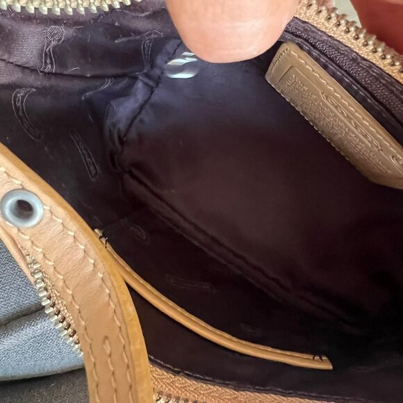 Coach Tan Leather Shoulder Bag - Picture 5 of 6